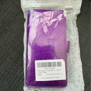 Samsung Purple Glitter Phone Case